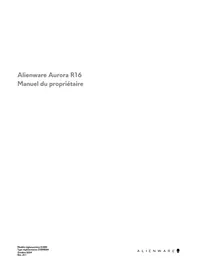 Notice ALIENWARE AURORA R16 Ordinateur de bureau