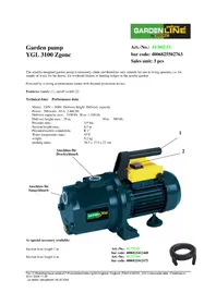Notice Yellow Garden Line YGL 3100 Pompe à eau