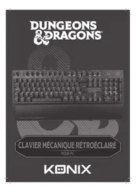 Notice KONIX DUNGEONS & DRAGONS Clavier