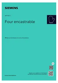 Notice SIEMENS HB776G1B1 Four encastrable