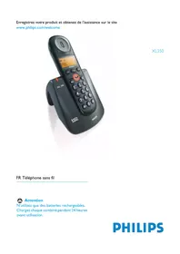 Notice PHILIPS XL350 Téléphone fixe