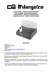 Notice Orbegozo AHB 5000 Foot bath