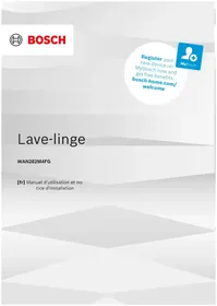 Notice BOSCH WAN282M4FG Lave-linge