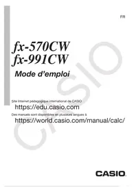 Notice CASIO FX-991CW Calculatrice