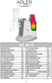 Notice ADLER AD 4815 Hachoir