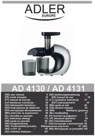 Notice ADLER AD 4131 Mehustin