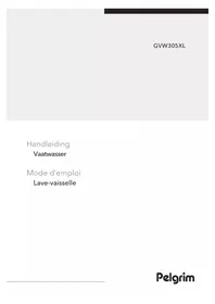 Notice Pelgrim GVW305XL Lave-vaisselle