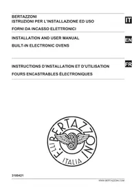 Notice BERTAZZONI F6011PROELN Forno