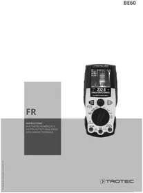 Notice TROTEC BE60 Multimètre