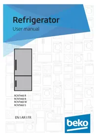 Notice BEKO RCNT460 W ثلاجة