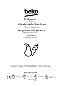 Notice BEKO RSSE265K40WN Jääkaappi