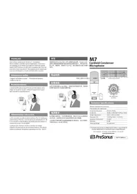 Notice PRESONUS M7 MKII Microphone