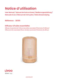 Notice LIVOO DE159 Luftbefeuchter
