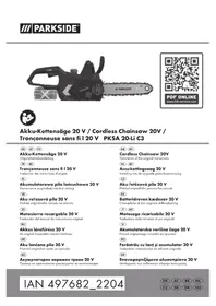 Notice PARKSIDE PKSA 20-LI C3 Scie électrique