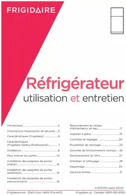 Notice FRIGIDAIRE FFHT2022AB Réfrigérateur