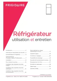 Notice FRIGIDAIRE FFHT2022AW Réfrigérateur