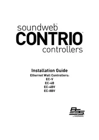 Notice BSS Audio SOUNDWEB CONTRIO EC-V Contrôleur