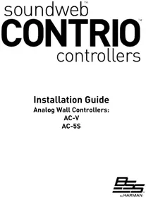 Notice BSS Audio SOUNDWEB CONTRIO AC-V Contrôleur