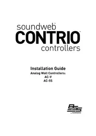 Notice BSS Audio SOUNDWEB CONTRIO AC-5S Contrôleur