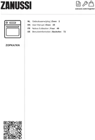 Notice ZANUSSI ZOPKA7KN Ofen