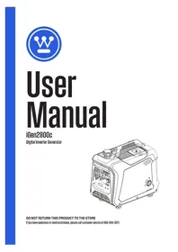 Notice WESTINGHOUSE IGEN2800C Generator