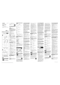 Notice SONY ECM-W3S Microphone