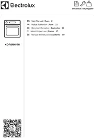 Notice ELECTROLUX KOFGH40TH Four électrique