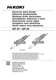 Notice HiKOKI GP5V Lixadeira