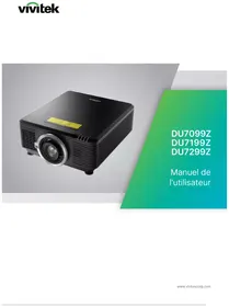 Notice VIVITEK DU7099Z Projecteur
