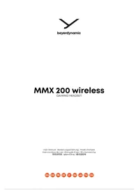 Notice BEYERDYNAMIC MMX 200 WIRELESS Casque