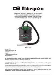Notice Orbegozo APZ 1200 Aspirador