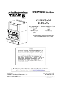 Notice Vulcan VIR1SF Uncategorized
