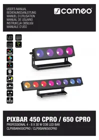 Notice Cameo PIXBAR 650 CPRO Beleuchtung