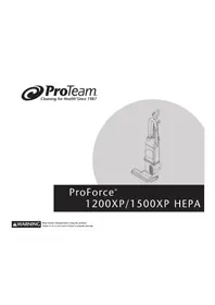 Notice ProTeam PROFORCE 1200XP HEPA Aspirateur