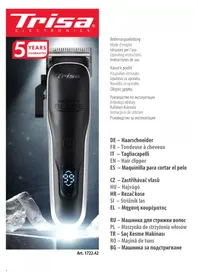 Notice TRISA MIGHTY BLADE 1722.42 Kosiarka