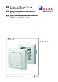 Notice Maico ECA 120 KF Ventilator