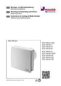 Notice Maico ECA 100 IPRO H Ventilator