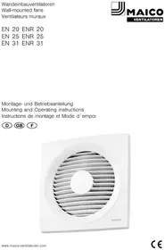 Notice Maico EN 20 Ventilateur