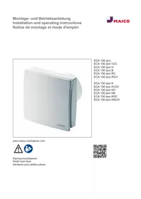 Notice Maico ECA 150 IPRO H Ventilateur