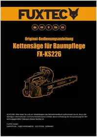 Notice Fuxtec FX-KS226 Saw