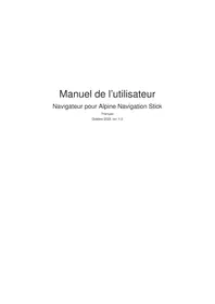 Notice ALPINE KTX-NS01 Navigateur