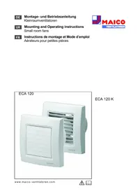Notice Maico ECA 120 P Ventilateur
