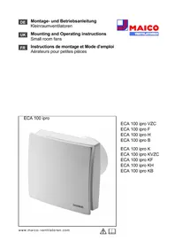 Notice Maico ECA 100 IPRO KB Ventilateur