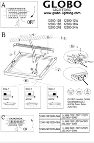 Notice Globo 12380-12B Lampe