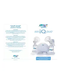Notice PHILIPS AVENT SCF294 Tire-lait