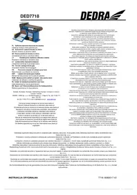 Notice DEDRA DED7718 Vermaler