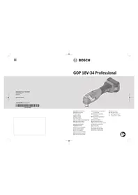 Notice BOSCH GOP 18V-34 PROFESSIONAL Outil électrique