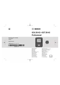 Notice BOSCH GCA 30-42 Støvsuger