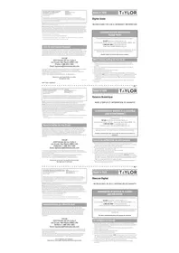 Notice Taylor 7029 Balance