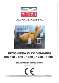 Notice ALTRAD ITALIA LHB 800 Mélangeur de ciment